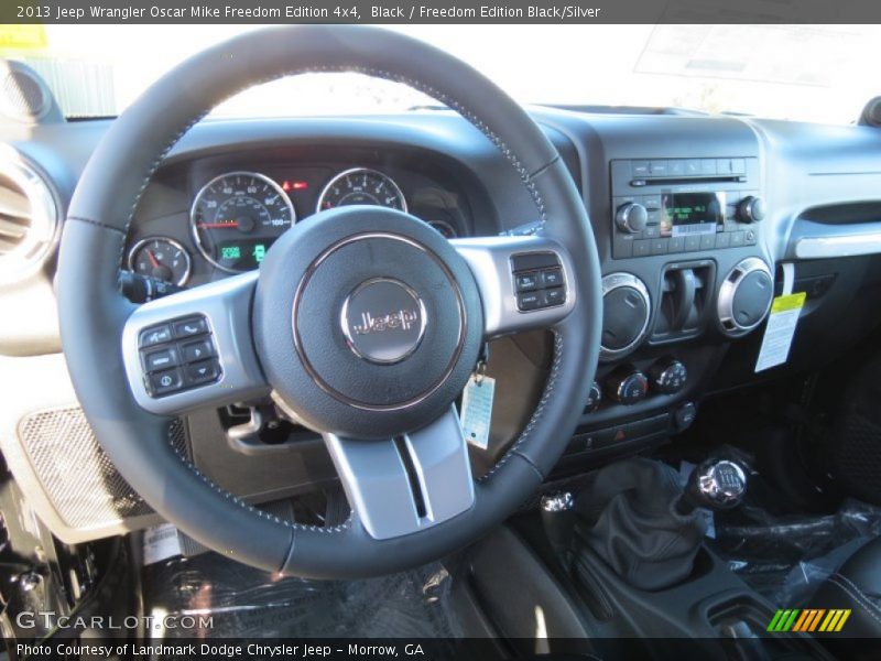 Black / Freedom Edition Black/Silver 2013 Jeep Wrangler Oscar Mike Freedom Edition 4x4
