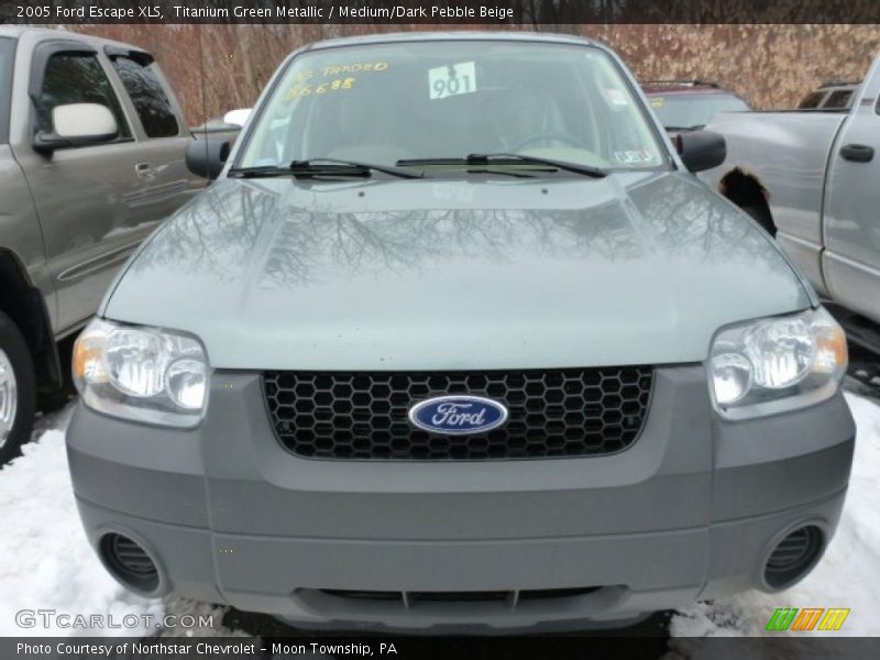 Titanium Green Metallic / Medium/Dark Pebble Beige 2005 Ford Escape XLS