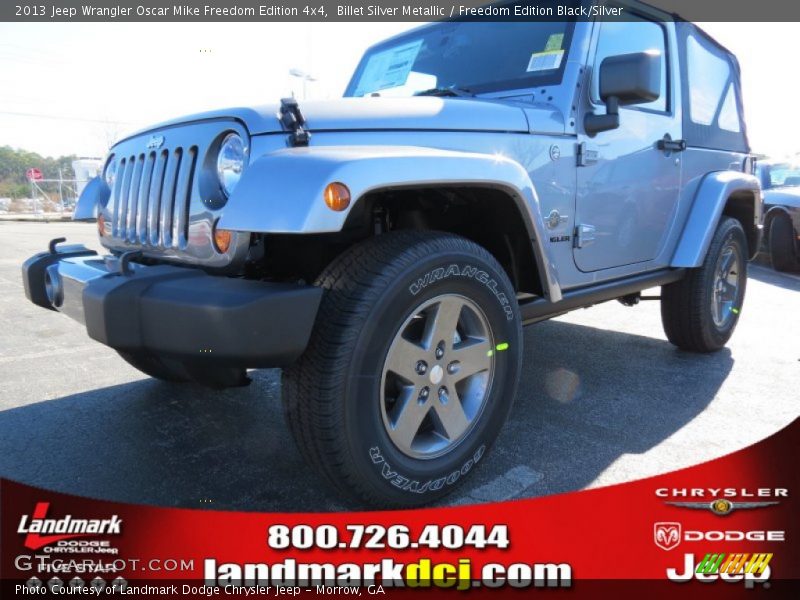 Billet Silver Metallic / Freedom Edition Black/Silver 2013 Jeep Wrangler Oscar Mike Freedom Edition 4x4