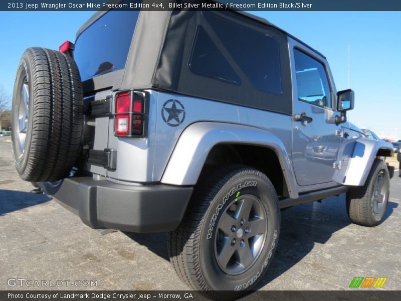 Billet Silver Metallic / Freedom Edition Black/Silver 2013 Jeep Wrangler Oscar Mike Freedom Edition 4x4