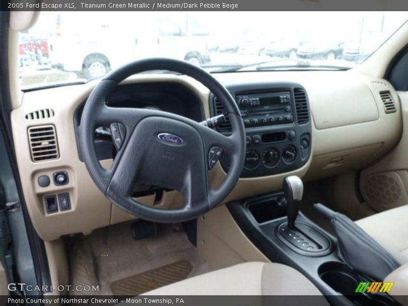 Titanium Green Metallic / Medium/Dark Pebble Beige 2005 Ford Escape XLS