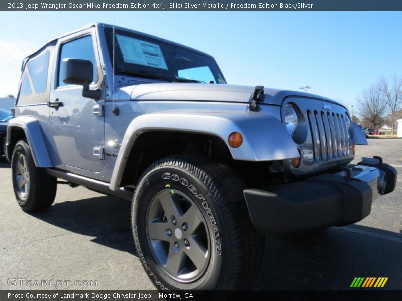 Billet Silver Metallic / Freedom Edition Black/Silver 2013 Jeep Wrangler Oscar Mike Freedom Edition 4x4