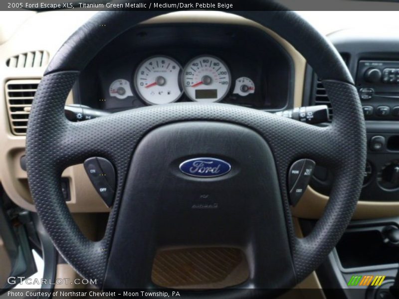 Titanium Green Metallic / Medium/Dark Pebble Beige 2005 Ford Escape XLS