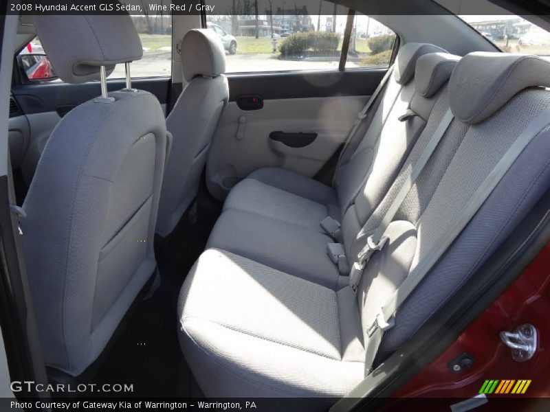 Wine Red / Gray 2008 Hyundai Accent GLS Sedan