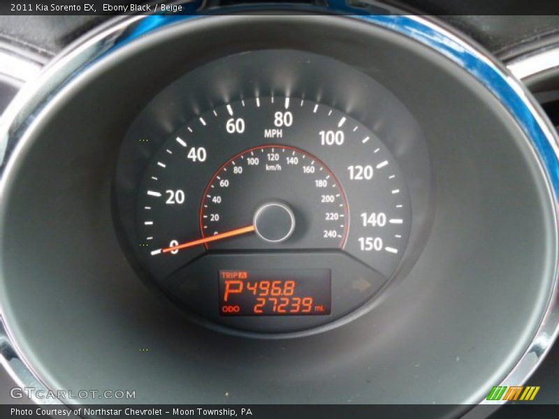 Ebony Black / Beige 2011 Kia Sorento EX