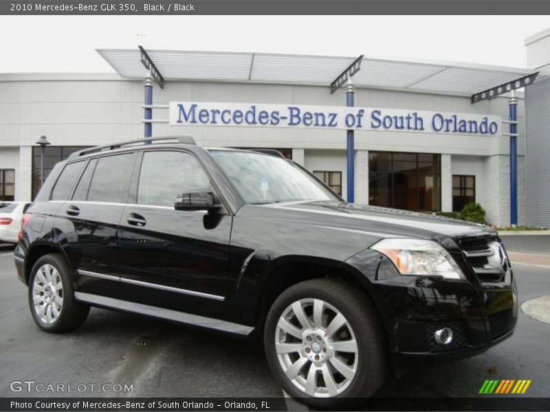 Black / Black 2010 Mercedes-Benz GLK 350