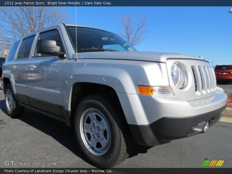 Bright Silver Metallic / Dark Slate Gray 2013 Jeep Patriot Sport