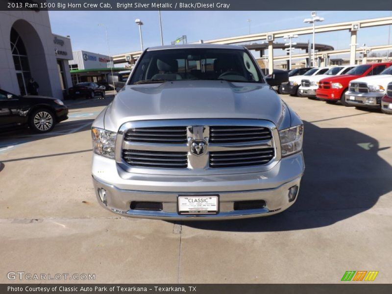 Bright Silver Metallic / Black/Diesel Gray 2013 Ram 1500 Big Horn Crew Cab