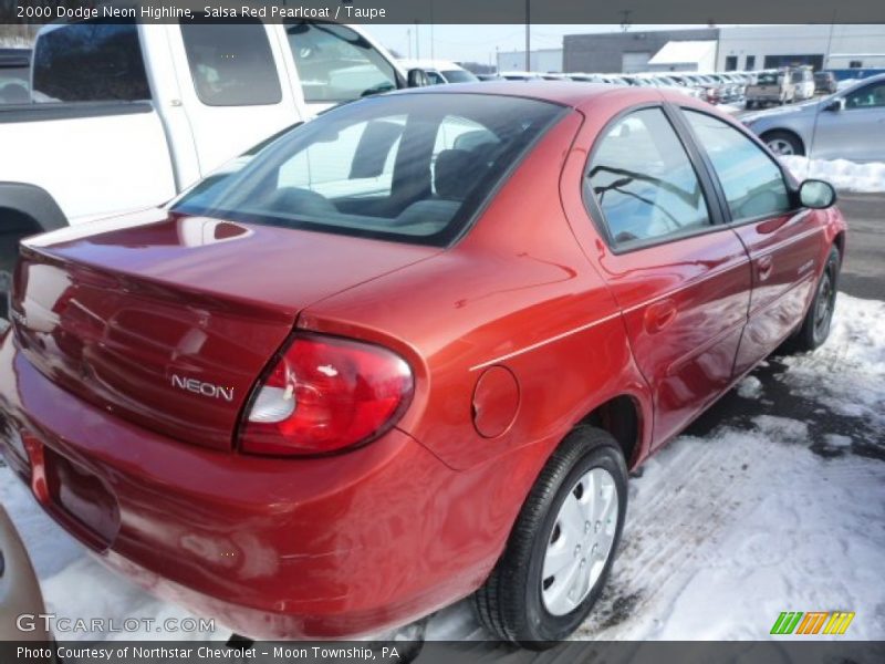 Salsa Red Pearlcoat / Taupe 2000 Dodge Neon Highline