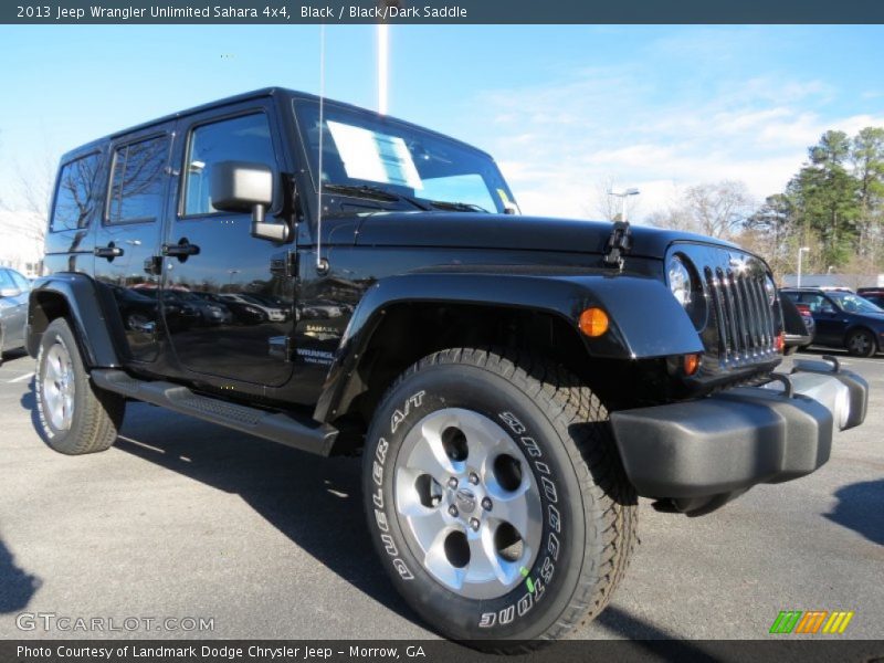 Black / Black/Dark Saddle 2013 Jeep Wrangler Unlimited Sahara 4x4