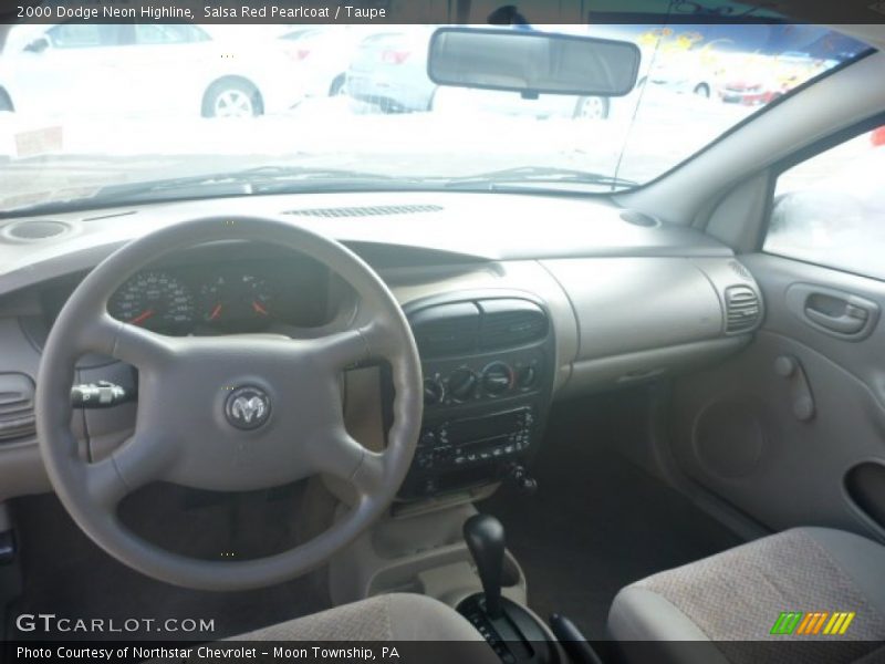Salsa Red Pearlcoat / Taupe 2000 Dodge Neon Highline
