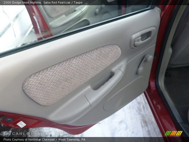 Salsa Red Pearlcoat / Taupe 2000 Dodge Neon Highline