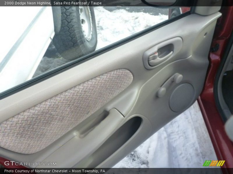 Salsa Red Pearlcoat / Taupe 2000 Dodge Neon Highline