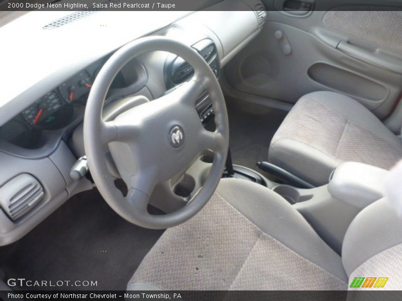 Salsa Red Pearlcoat / Taupe 2000 Dodge Neon Highline