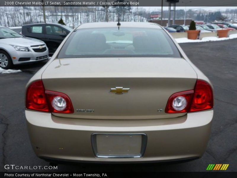 Sandstone Metallic / Cocoa/Cashmere Beige 2008 Chevrolet Malibu LT Sedan