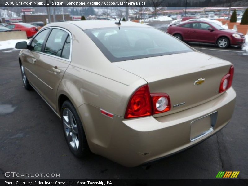 Sandstone Metallic / Cocoa/Cashmere Beige 2008 Chevrolet Malibu LT Sedan