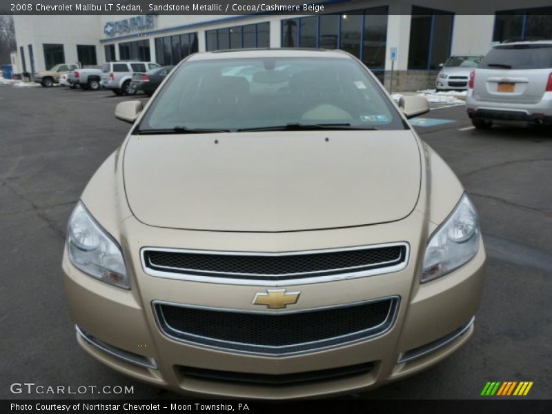 Sandstone Metallic / Cocoa/Cashmere Beige 2008 Chevrolet Malibu LT Sedan