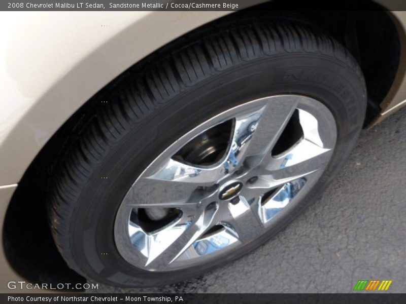 Sandstone Metallic / Cocoa/Cashmere Beige 2008 Chevrolet Malibu LT Sedan