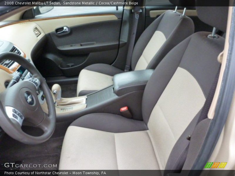 Sandstone Metallic / Cocoa/Cashmere Beige 2008 Chevrolet Malibu LT Sedan