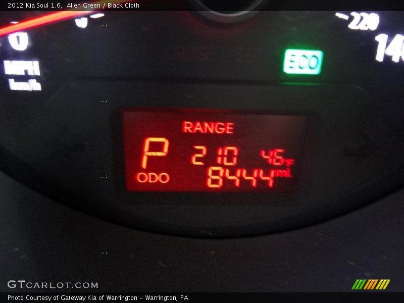 Alien Green / Black Cloth 2012 Kia Soul 1.6