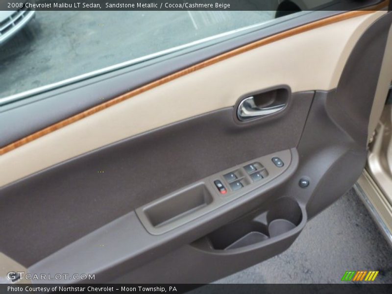 Sandstone Metallic / Cocoa/Cashmere Beige 2008 Chevrolet Malibu LT Sedan