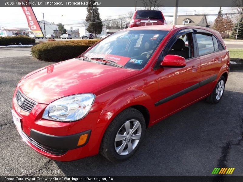 Tropical Red / Gray 2009 Kia Rio Rio5 LX Hatchback