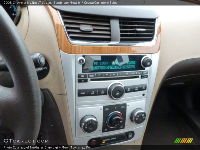 Sandstone Metallic / Cocoa/Cashmere Beige 2008 Chevrolet Malibu LT Sedan
