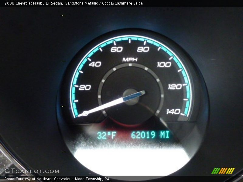 Sandstone Metallic / Cocoa/Cashmere Beige 2008 Chevrolet Malibu LT Sedan