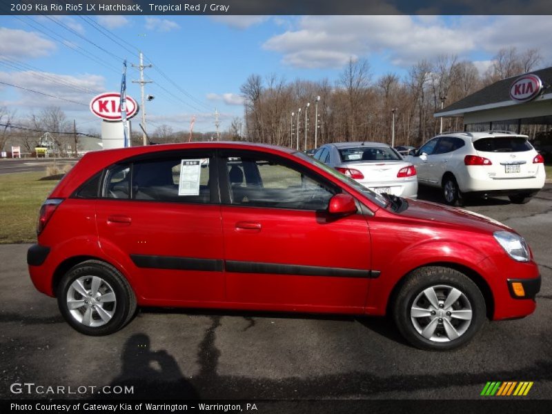 Tropical Red / Gray 2009 Kia Rio Rio5 LX Hatchback