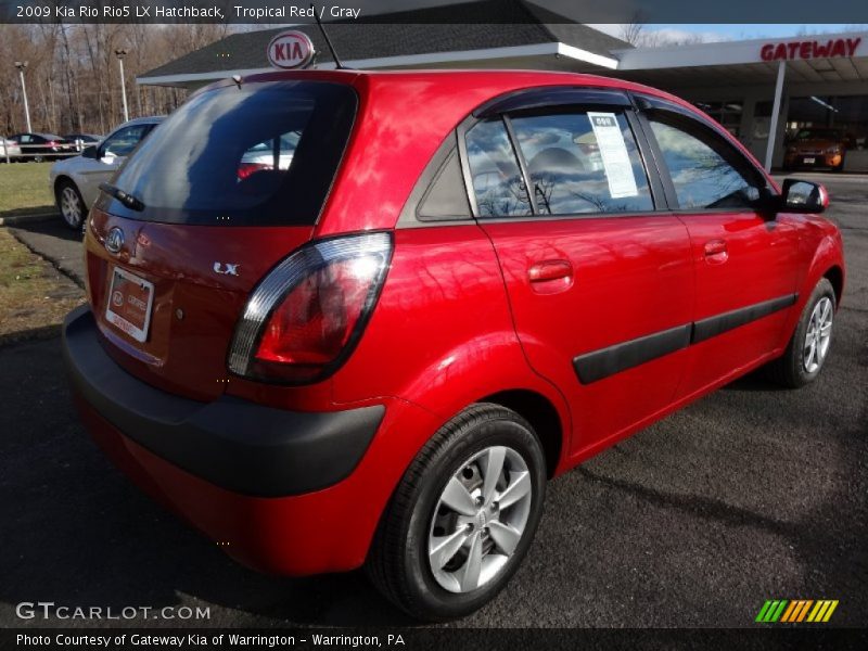 Tropical Red / Gray 2009 Kia Rio Rio5 LX Hatchback