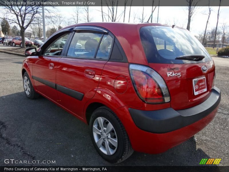Tropical Red / Gray 2009 Kia Rio Rio5 LX Hatchback