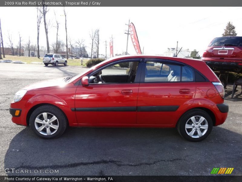 Tropical Red / Gray 2009 Kia Rio Rio5 LX Hatchback