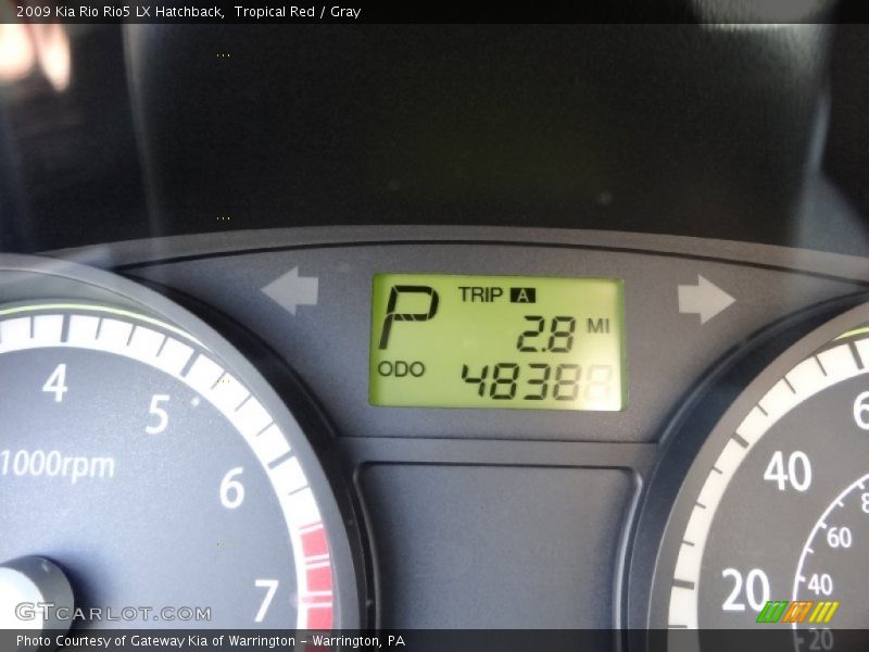 Tropical Red / Gray 2009 Kia Rio Rio5 LX Hatchback