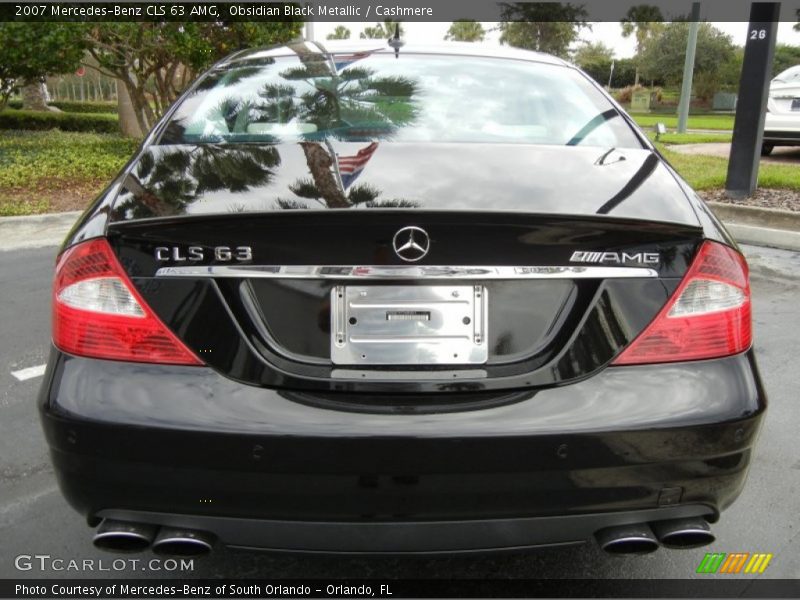 Obsidian Black Metallic / Cashmere 2007 Mercedes-Benz CLS 63 AMG