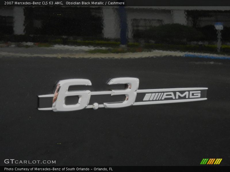 Obsidian Black Metallic / Cashmere 2007 Mercedes-Benz CLS 63 AMG