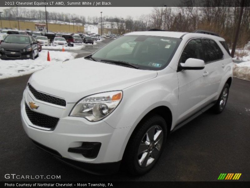 Summit White / Jet Black 2013 Chevrolet Equinox LT AWD