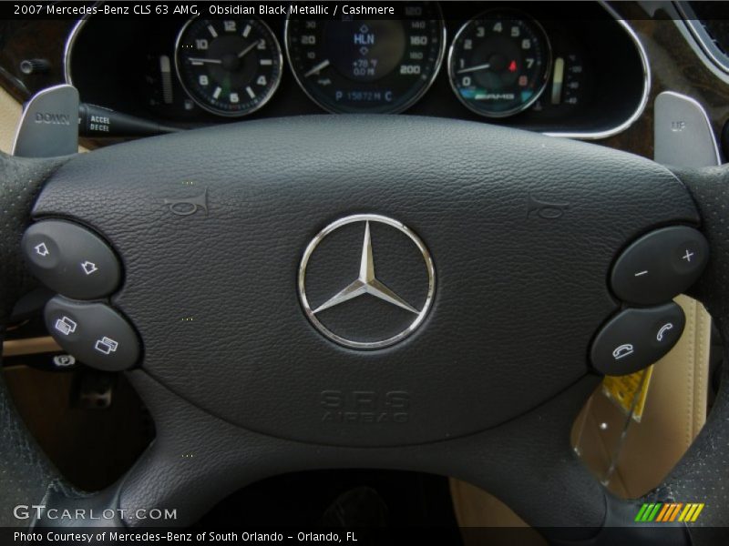 Obsidian Black Metallic / Cashmere 2007 Mercedes-Benz CLS 63 AMG