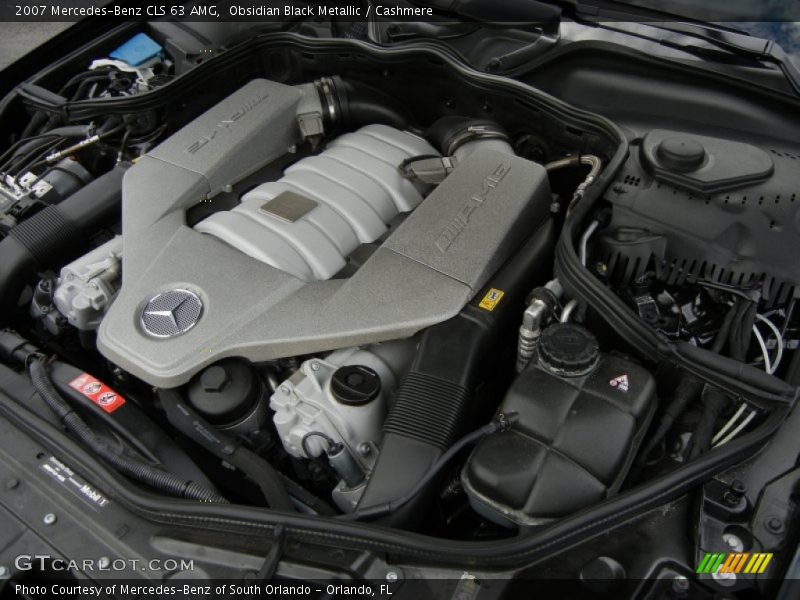Obsidian Black Metallic / Cashmere 2007 Mercedes-Benz CLS 63 AMG