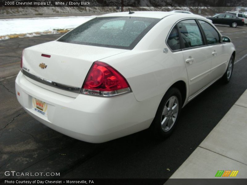 White / Ebony Black 2008 Chevrolet Impala LT