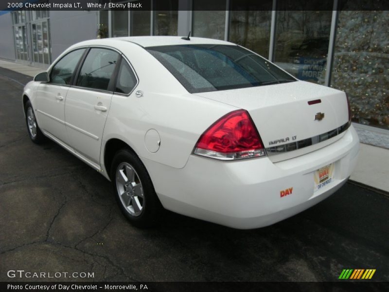 White / Ebony Black 2008 Chevrolet Impala LT