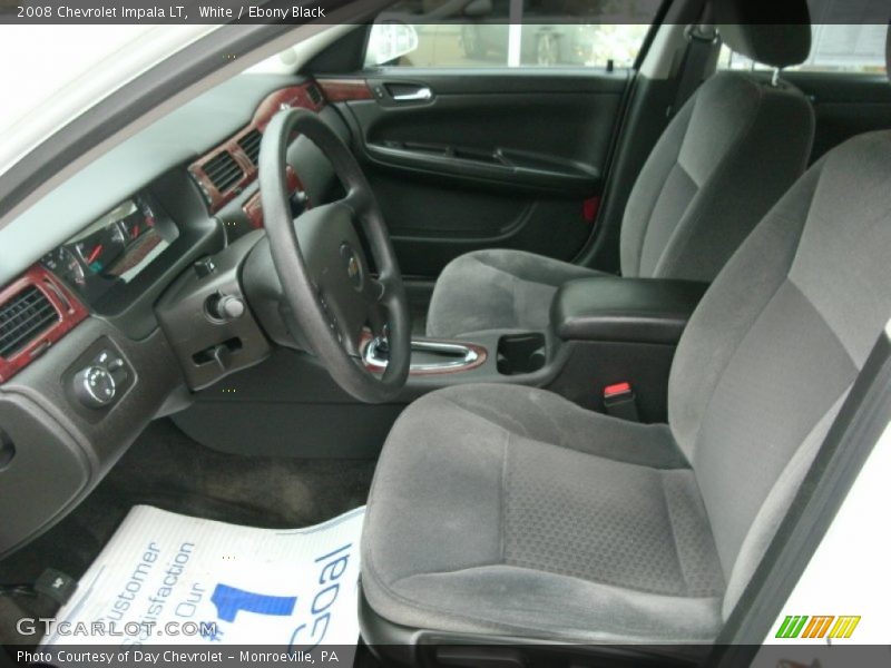 White / Ebony Black 2008 Chevrolet Impala LT