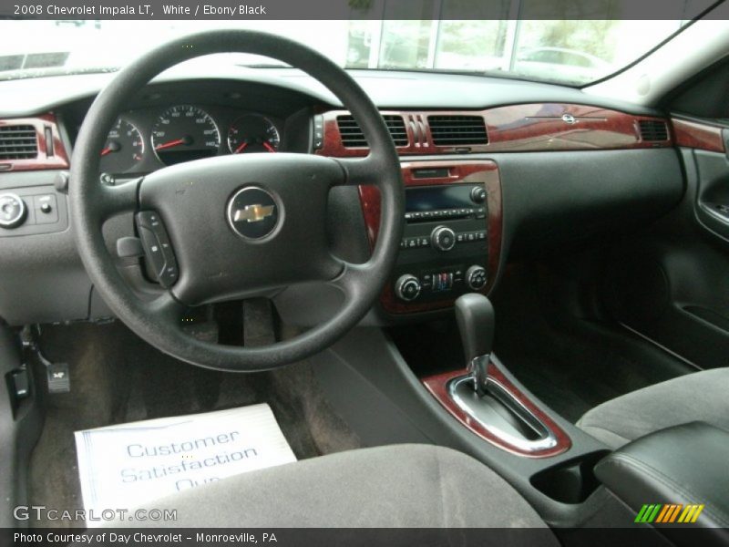 White / Ebony Black 2008 Chevrolet Impala LT