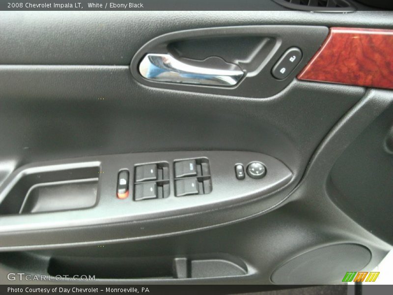 White / Ebony Black 2008 Chevrolet Impala LT