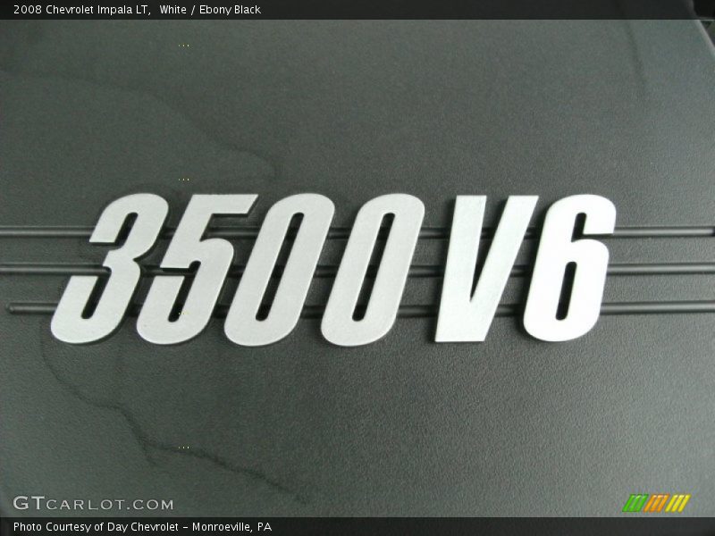 White / Ebony Black 2008 Chevrolet Impala LT