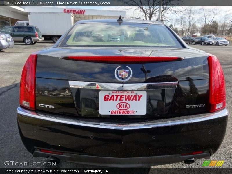 Black Raven / Cashmere/Cocoa 2010 Cadillac CTS 3.0 Sedan