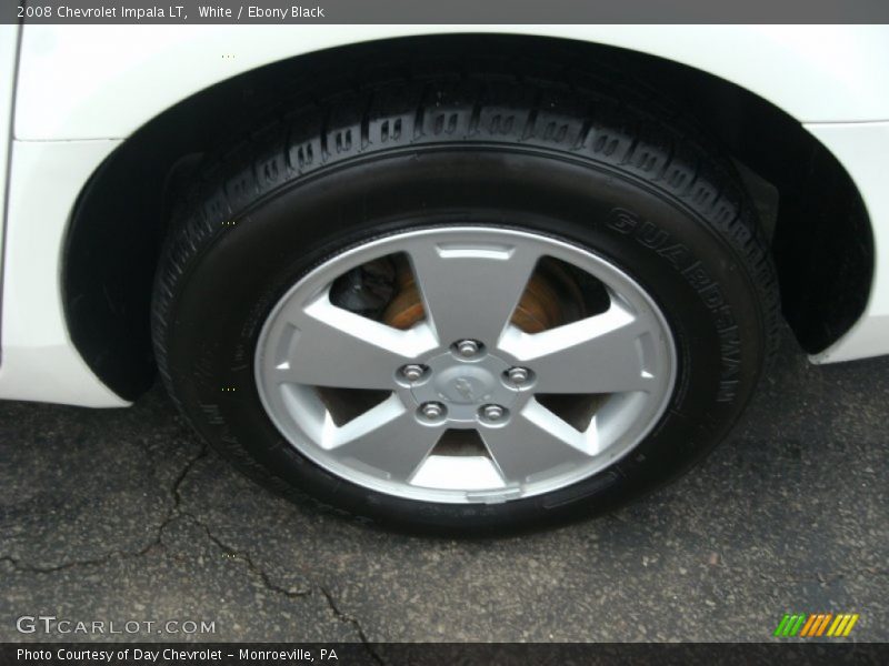 White / Ebony Black 2008 Chevrolet Impala LT