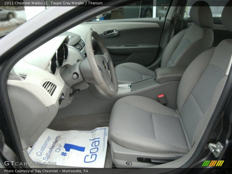 Taupe Gray Metallic / Titanium 2011 Chevrolet Malibu LS
