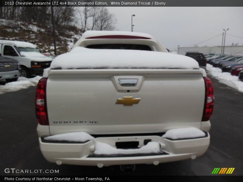 White Diamond Tricoat / Ebony 2013 Chevrolet Avalanche LTZ 4x4 Black Diamond Edition