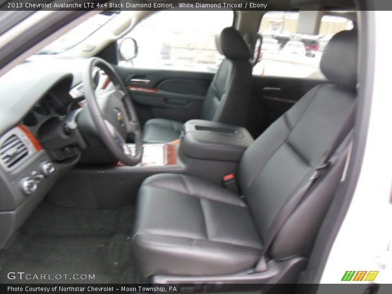 White Diamond Tricoat / Ebony 2013 Chevrolet Avalanche LTZ 4x4 Black Diamond Edition
