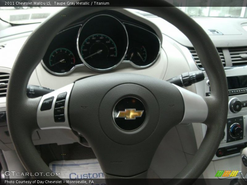 Taupe Gray Metallic / Titanium 2011 Chevrolet Malibu LS